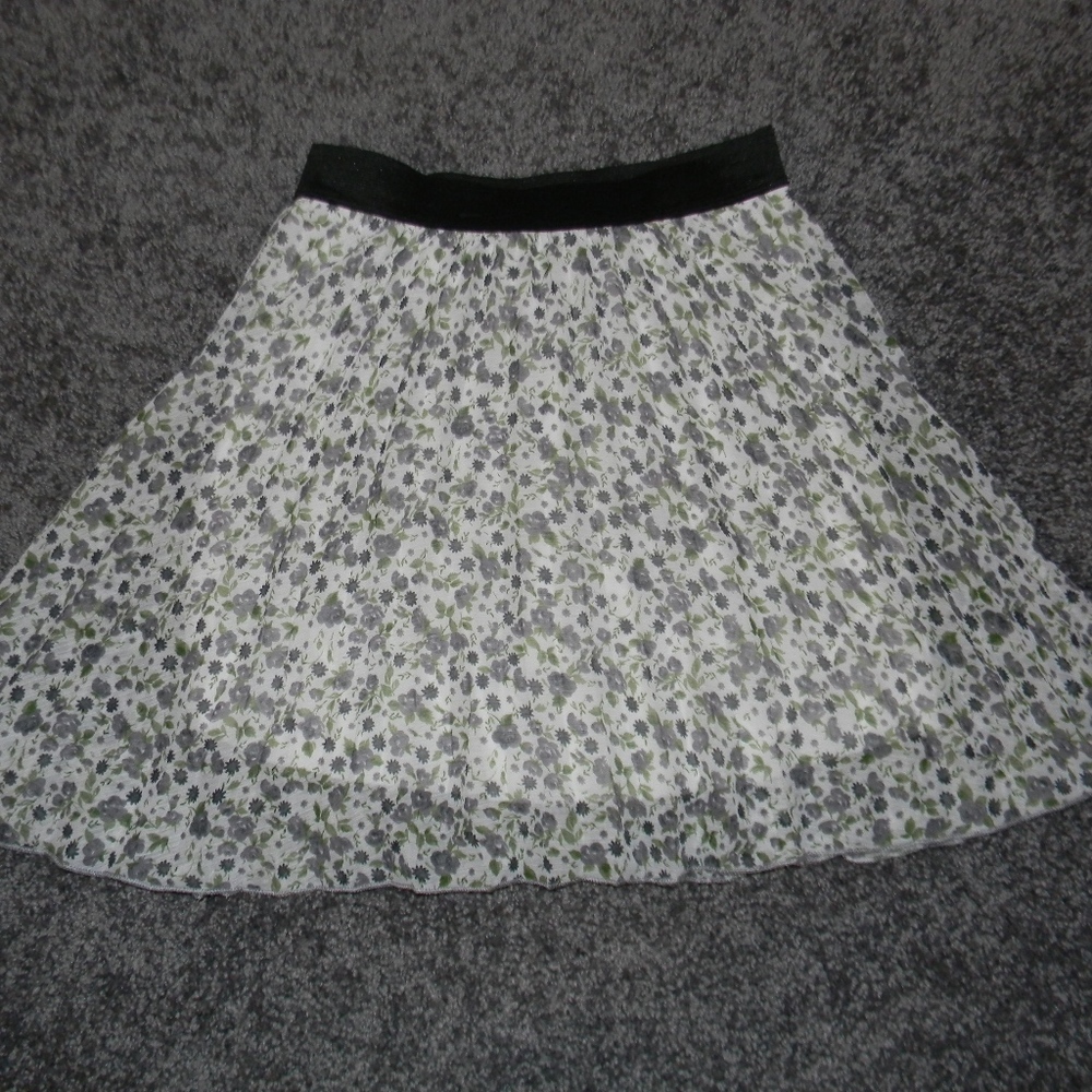 Floral Layered Circle Skirt